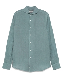 Льняная рубашка, синий Canali