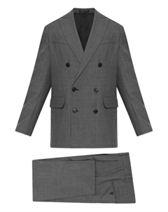 Двубортный костюм, серый Dsquared2