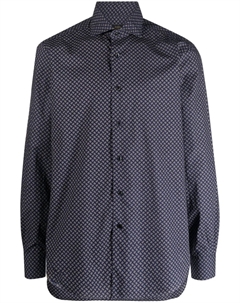 Рубашка с узором, синий Barba