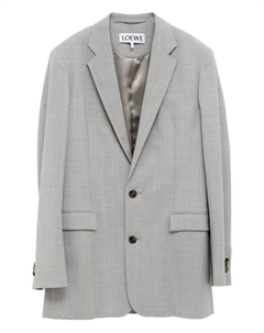 Шерстяной блейзер, серый Loewe