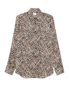 Рубашка с леопардовым принтом, нейтральный Mazzarelli