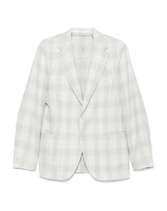 Пиджак в клетку, зеленый Eleventy