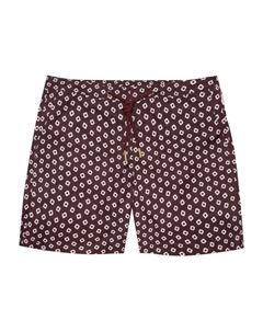 Плавки-шорты с геометричным принтом, красный Orlebar brown