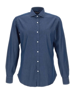 Рубашка на пуговицах, синий Barba