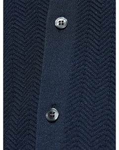 Фактурный кардиган с короткими рукавами, синий Theory