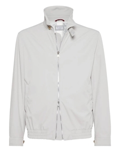 Куртка-бомбер на молнии, нейтральный Brunello cucinelli