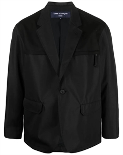 Comme des Garçons Homme однобортный пиджак с заостренными лацканами, черный Comme des garçons homme