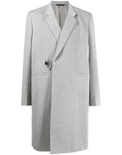 Однобортное шерстяное пальто, серый Givenchy