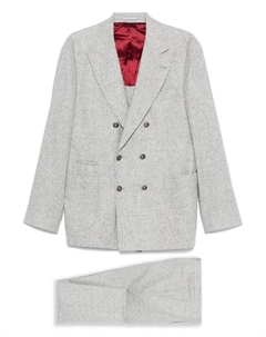 Двубортный блейзер, серый Brunello cucinelli