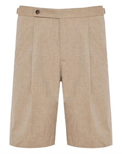 Шорты из плиссированного хлопка, нейтральный Incotex