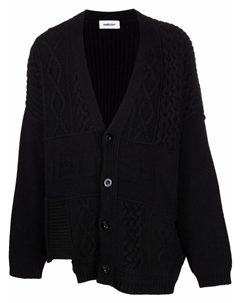 Кардиган в технике пэчворк, черный Ambush