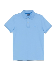 Рубашка-поло из хлопковой смеси, синий Gant