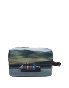 Косметичка с принтом автомобиля, серый Paul smith