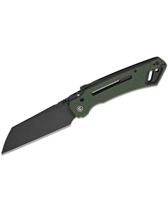 Складной нож Buster FG blackwash сталь Nitro-V, рукоять Green Canvas Micarta Civivi