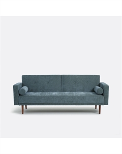 Раскладной 3-местный диван в обивке из шенилла Tuske синий La redoute interieurs