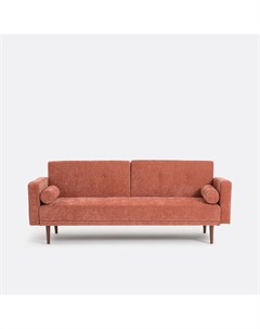 Раскладной 3-местный диван в обивке из шенилла Tuske каштановый La redoute interieurs