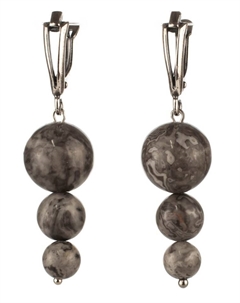 Серьги Бусики-колечки