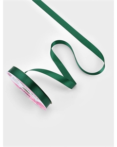 Лента атласная, 20 мм, 91±1 м, темно-зеленая №128 Арт узор