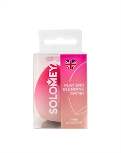 Спонж для макияжа со срезом, розовый градиент / Flat End blending sponge Pink Gradient 1 шт Solomeya
