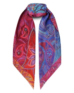 Шелковый платок Восточный орнамент Gourji