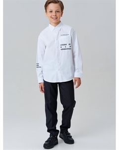 Рубашка текстильная для мальчиков (oversize fit) School by playtoday