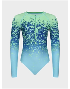 Купальник с длинными рукавами на молнии, зеленый Molo