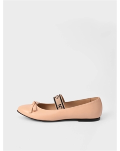 Туфли с лого и бантом No21