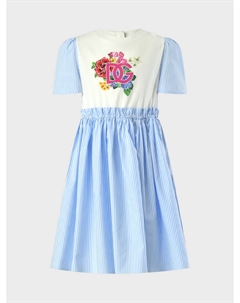 Платье с цветочным принтом на топе Dolce&gabbana