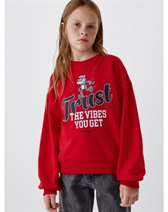 Свитшот с принтом для девочек Sela