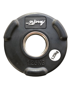 Олимпийский обрезиненный диск 1,25кг, d51мм AFPLB1.25 черный матовый Aerofit