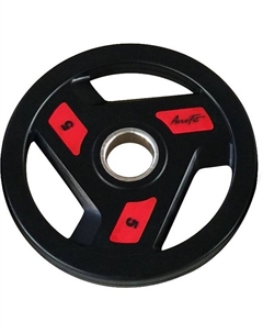 Олимпийский обрезиненный диск 5кг, d51мм AFPLC5 черно-красный Aerofit