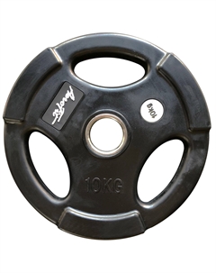 Олимпийский обрезиненный диск 10кг, d51мм AFPLB10 черный матовый Aerofit