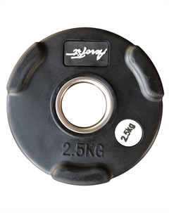 Олимпийский обрезиненный диск 2,5кг, d51мм AFPLB2.5 черный матовый Aerofit