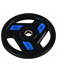 Олимпийский обрезиненный диск 20кг, d51мм AFPLC20 черно-синий Aerofit