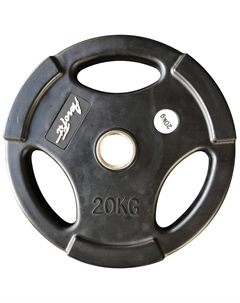 Олимпийский обрезиненный диск 20кг, d51мм AFPLB20 черный матовый Aerofit