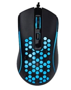 Мышь Saibot MX-2H 1200-3600dpi, 1,5м, LED подсветка, черная Tfn