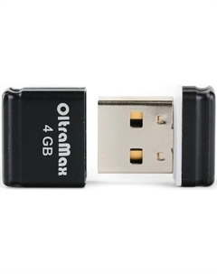 Накопитель USB 2.0 4GB OM004GB-mini-50-B 50 чёрный Oltramax
