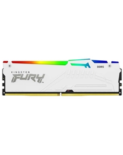 Модуль памяти DDR5 32GB KF552C40BWA-32 Beast White RGB 5200MHz 2RX8 CL40 1.25V 288-pin 16Gbit радиатор Kingston fury