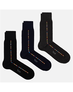 Комплект носков Central Signature Stripe 3-Pack Paul smith