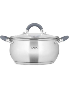 Кастрюля 3.5л Bell LR02-482, нержавеющая сталь, с крышкой Lara