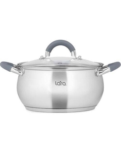 Кастрюля 2.6л Bell LR02-481, нержавеющая сталь, с крышкой Lara