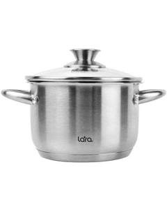 Кастрюля 2.9л Афина LR02-267, нержавеющая сталь, с крышкой Lara
