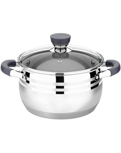 Кастрюля 2.9л Mercury LR02-471, нержавеющая сталь, с крышкой Lara