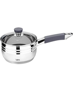 Сотейник Mercury, 2.1л, с крышкой, серебристый Lara