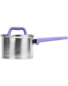 Кастрюля 2л Лаванда LR03-21, нержавеющая сталь, с крышкой Lara