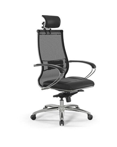 Кресло Samurai SL-2, на колесиках, сетка, черный/черный Метта