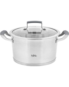 Кастрюля 1.6л Венера LR02-278, нержавеющая сталь, с крышкой Lara