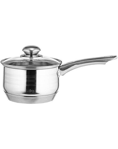 Сотейник LR03-11, 2.1л, с крышкой, серебристый Lara