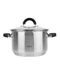 Кастрюля 6.5л Ника LR02-909, нержавеющая сталь, с крышкой Lara