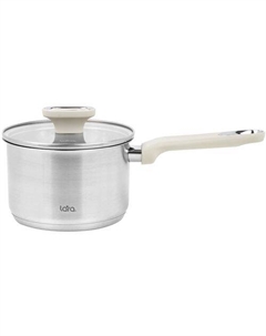 Кастрюля 2.1л Флора LR03-24, нержавеющая сталь, с крышкой Lara